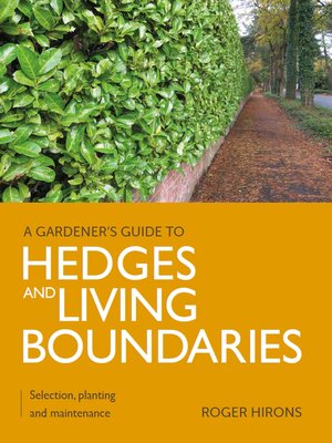 cover image of Gardener's Guide to Hedges and Living Boundaries